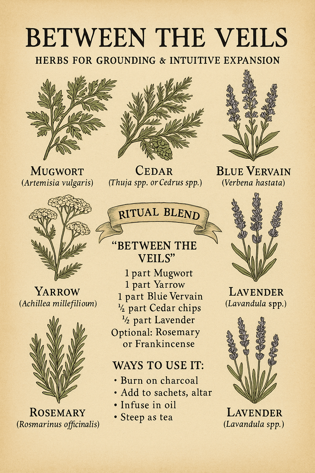 Between the Veils: Herbs for Grounding & Intuitive Expansion